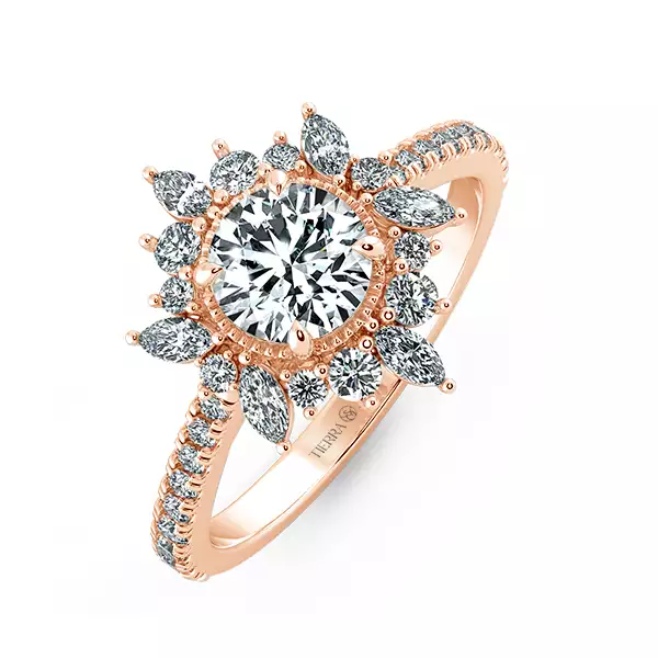 Nhẫn Kim Cương Fancy Marquise Halo NKC2509 3